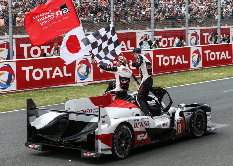 Toyota TS50 Hybrid LMP1 winning 2018-2019 WEC Championship